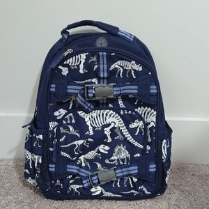Pottery Barn Kids Navy Dinosaur Skeleton Backpack